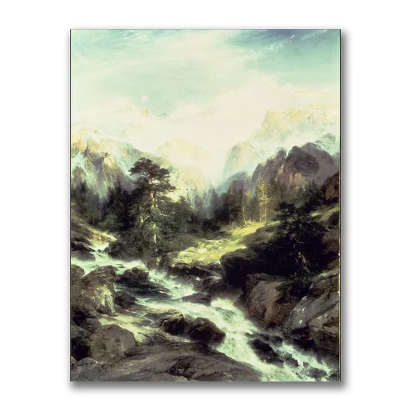 Thomas Moran 'In the Tetron Range' Canvas Art, 35x47, Trademark Fine Art, Mfr#: BL0559-C3547GG